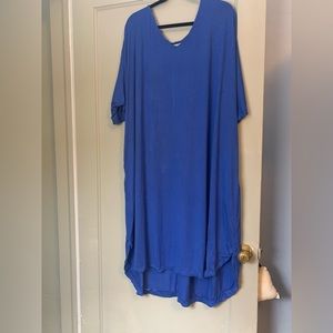 Dress royal blue with pockets size 22/24